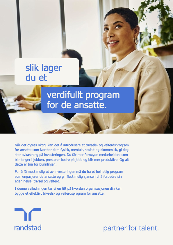 randstad - slik lager du et verdifullt program for de ansatte